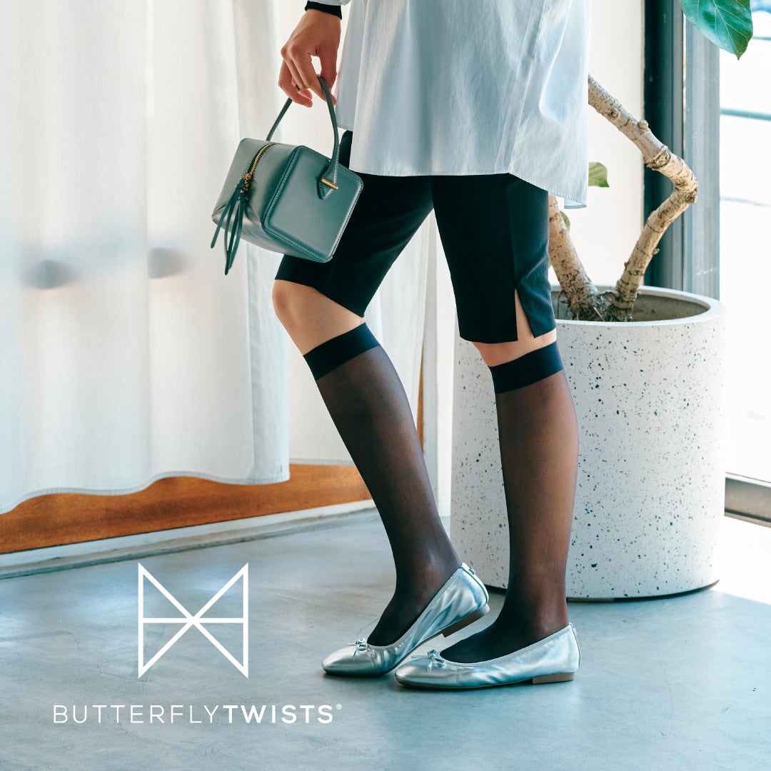 【結婚式や二次会】<br>ドレスアップには<br>バタフライツイストの一足を